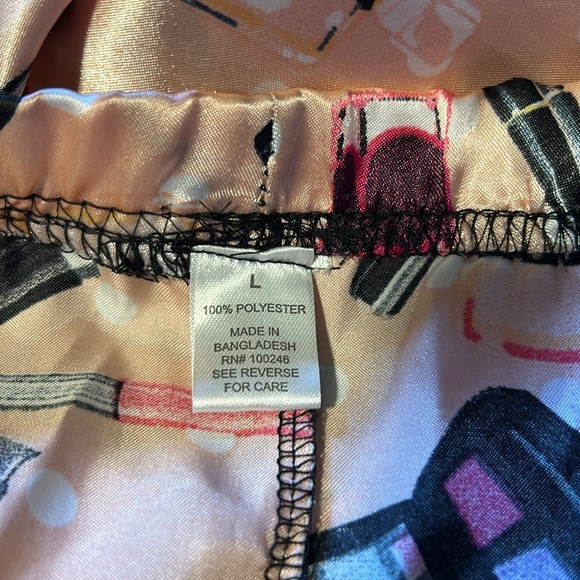 Set de pijama para mujer size L color rosa con estampado buenas condiciones - Picture 8 of 9